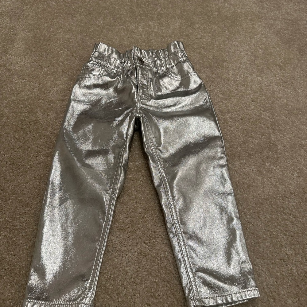 BabyGap Metallic Silver Pants